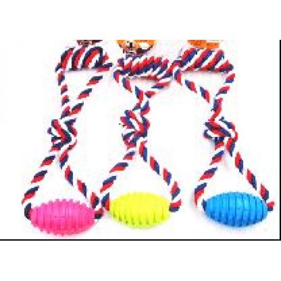 Pet rope toy, 42cm, assort.col